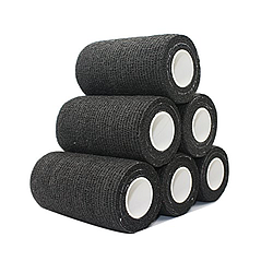 Caja 12 uds. cohesiva NT Negro 10 cm x 4.5 mt    